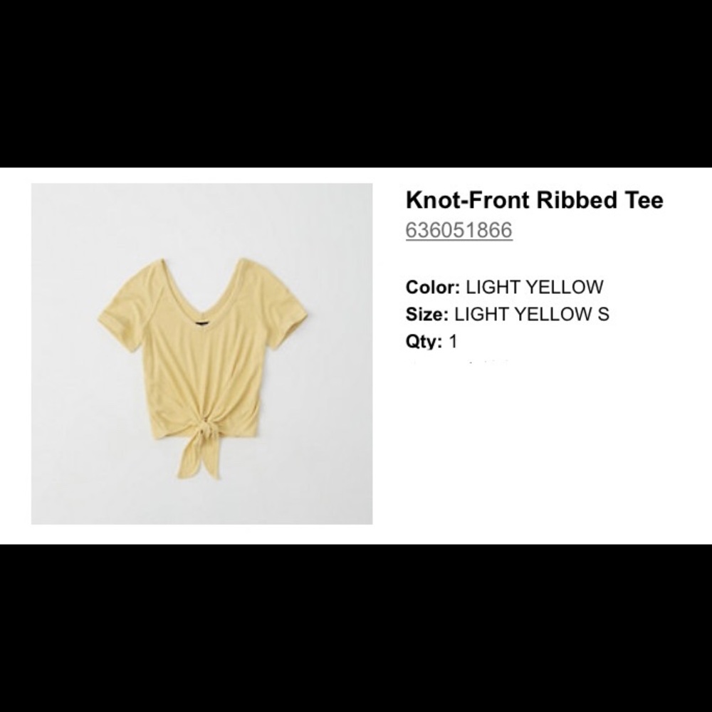 Knit Yellow Top